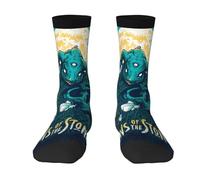 Men's and Women's The Stone Age Rock Band Crew Socks Essentials Comfortable Durable Half-Cushioned Workout Breathable Casual fashionable breathable comfortable 3D printing with Seamless Toe