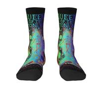 Men's and Women's The Stone Age Rock Band Crew Socks Essentials Comfortable Durable Half-Cushioned Workout Breathable Casual fashionable breathable comfortable 3D printing with Seamless Toe
