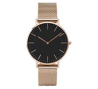 Men's and Women's Ultra Thin Simple Stainless Steel Mesh Band Alloy Watch Fashion Analog Quartz Movement Business Watch Gifts for Men and Women Couples