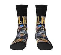 Men's and Women's Walker Fast Paul See You Again Crew Socks Essentials Comfortable Durable Half-Cushioned Workout Breathable Casual fashionable breathable comfortable 3D printing with Seamless Toe
