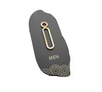 Men's and Women's Washroom Signage Toilet Bathroom Signage Warm Tips Stickers Door Signs Mall Restaurant Hotel