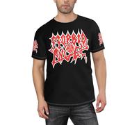 Men's Angel Metal Band Morbid T-Shirt Casual Short-Sleeve Tees Concert Merch Lightweight Tee-Shirt Black XXL