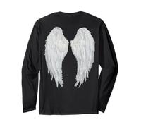 Men's Angel Wings On Back Long Sleeve T-Shirt
