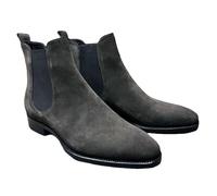 Men's Ankle Boot Casual Classic Chelsea Boots Non-Slip Vintage Slip-on Loafers Size 5.5-13 UK (Grey,8)