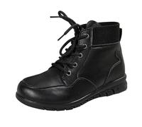 Mens Ankle Boots, Ankle Short Boots With Round Flat Toes Vintage Style Shoes Large Size Thick Bottom Boot Classic Fashion Shoes Winter Thermal Footwear Outdoor Casual Footwear