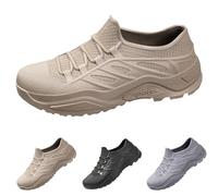 Men's Ankle Rain Shoes, Slip-On Work Wellingtons Boots with Waterproof Toe & Mesh Tongue Anti-Slip Garden Wellies Men Shoes Easy to Clean Breathable Sneakers for Running Fishing Outdoor Size 7.5