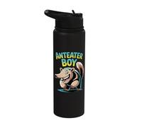 Mens Anteater Boy Funny Bug Eater Jungle Themed Party Design Stainless Steel Insulated Water Bottle