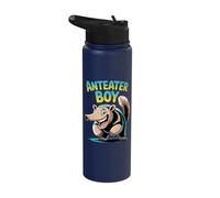 Mens Anteater Boy Funny Bug Eater Jungle Themed Party Design Stainless Steel Insulated Water Bottle