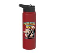 Mens Anteater Boy Funny Bug Eater Jungle Themed Party Design Stainless Steel Insulated Water Bottle