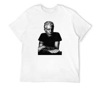 Men's Anthony Bourdain Reservations Rip Graphic Clothing Tee T-Shirts White L