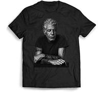 Men's Anthony Bourdain Tshirt Reservations Rip Graphic T Shirt Clothing Tee XL Black