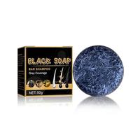 Mens Anti-grey Hair Shampoo Bar, Gray Reverse Bar Soap, Herbal Essence Shampoo Soap, For Greasy Hair, Grey Reducing Sham-poo Men & Women (1)