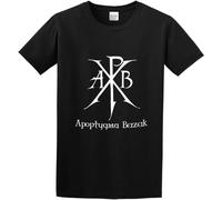 Men's Apoptygma Berzerk Logo T-Shirt Print Tees Short Sleeve O Neck Black