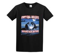 Men's Apoptygma Berzerk Nothing Else Matters T-Shirt Print Tees Short Sleeve O Neck M Black XL