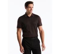 Men'S Archive Jacquard Block Print Polo In Chocolate Torte