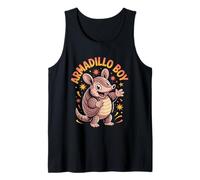 Mens Armadillo Boy Cute Cartoon Texas Southern Wildlife Tank Top