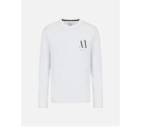 Armani Exchange for man. 8NZTPLZJH4Z1100 Icon Project T-shirt white (XL), Casual, Cotton, Long sleeve