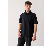 Men's Armani Exchange Mens Embroidered A|X Monogram Short Sleeve Polo Shirt - Black - Size: 42/Regular