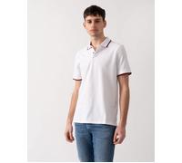 Men's Armani Exchange Mens Small Logo Pique Polo Shirt - White - Size: 38