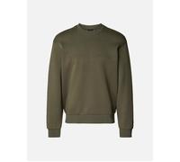 Men's Armani Exchange Sweatshirt Embossed Branding Black Ink - Green