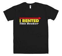 Mens As Worn by Kenny Powers T Shirt I Rented This Hooker Black XL