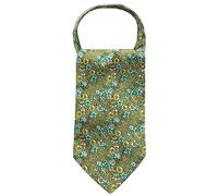 Men's Ascot Tie Cravat Tie Scarf Wedding Business Neckerchief Classic Retro Chic for Gentleman - Relatively Thin Floral Yellow