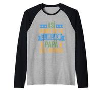 Mens Así Como Se Ve El Mejor Papa Del Mundo Regalo para Papa Raglan Baseball Tee