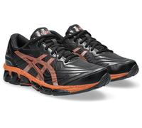 Men's Asics Gel Running Shoes Quantum 360 VII Black / Orange Mesh Trainers