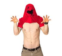 Mens Ask Me About My Trex T Shirt Funny Cool Dinosaur Flip Graphic Novelty Tees (Red) - XL