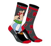 Men's Asterix and Obelix Cotton Socks, 1 Pair of Novelty Socks, High and Breathable