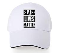 Men's Athletic Baseball Fitted Cap Plain Baseball Cap for Men - Classic 6 Panel Adjustable Sport Casual Sun Visor Hat (Black Lives Matter 3)