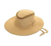 Mens Aussie Bush Hat Vented Outback Safari Lightweight Wide Brim Summer Adjustable Sun Cap (as8, Alpha, l, Sand)