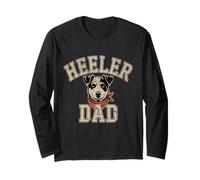 Mens Australian Cattle Dog Father Gift Shirt Blue Heeler Dad Long Sleeve T-Shirt