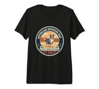 Mens Australian Shepherd Dad Like A Regular Dad But Cooler Premium T-Shirt
