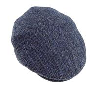 Mens Authentic Harris Tweed One Size County Flat Cap