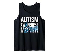 Mens Autism Awareness Month 24/7/365 Autistic Support Tank Top