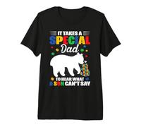 Mens Autism Dad Son It Takes A Special Dad Father Support Premium T-Shirt