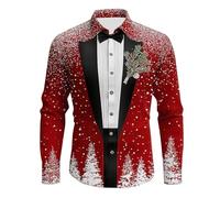 Mens Autumn and Winter Retro Brushed Suit Collar Single Two Button Slim Round Small Suit Casual Metallic Long Sleeve Shirt (01-2-Black, M)