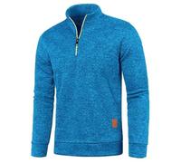 Mens Autumn And Winter Solid Zipper Neck Sweater Long Sleeve Fashion Top Sweatshirt 100 Wool Coat