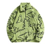 Men's Autumn Winter Hooded Pullover Cozy Fleece Lined Casual Hoodie Various Colours and Sizes Available, Light green, S