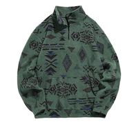 Men's Autumn Winter Hooded Pullover Cozy Fleece Lined Casual Hoodie Various Colours and Sizes Available, Green, M
