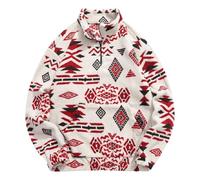 Men's Autumn Winter Hooded Pullover Cozy Fleece Lined Casual Hoodie Various Colours and Sizes Available, White, XL
