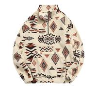 Men's Autumn Winter Hooded Pullover Cozy Fleece Lined Casual Hoodie Various Colours and Sizes Available, beige, XL