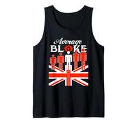 Mens Average Bloke Funny British Flag Shirt British Union Jack Tank Top