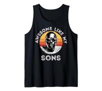 Mens Awesome Like My Sons Black Dad's Birthday Gifts Father's Day Tank Top