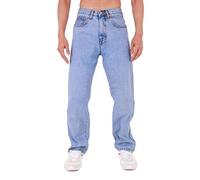 MENS AZTEC BASIC STRAIGHT LEG REGULAR FIT JEANS by AZTEC JEANS 42 Long Lightwash