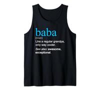 Mens Baba Definition Noun Like A Grandpa Only Cooler Funny Tank Top