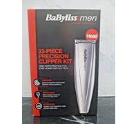 Mens BaByliss Hair Clipper Kit 22-Pcs Precision Cut Timmer Mains Power 7432U Box