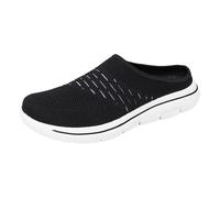 Mens Backless Slip On Sneakers Shoe,Breathable Slip On Mules,Men's Backless Mesh Walking Mules Shoes,Lightweight Casual Mule Open Back Sneakers,Comfortable,Soft,for Walk,Fitness Black