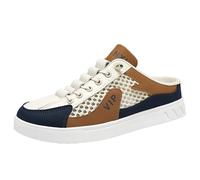 Men's Backless Sneakers,Lightweight Breathable Mesh Backless Sneakers,Casual Mule Open Back Sneaker,Easy to Put On and Take Off,for Hiking,Camping,Hiking and Backpacking Beige